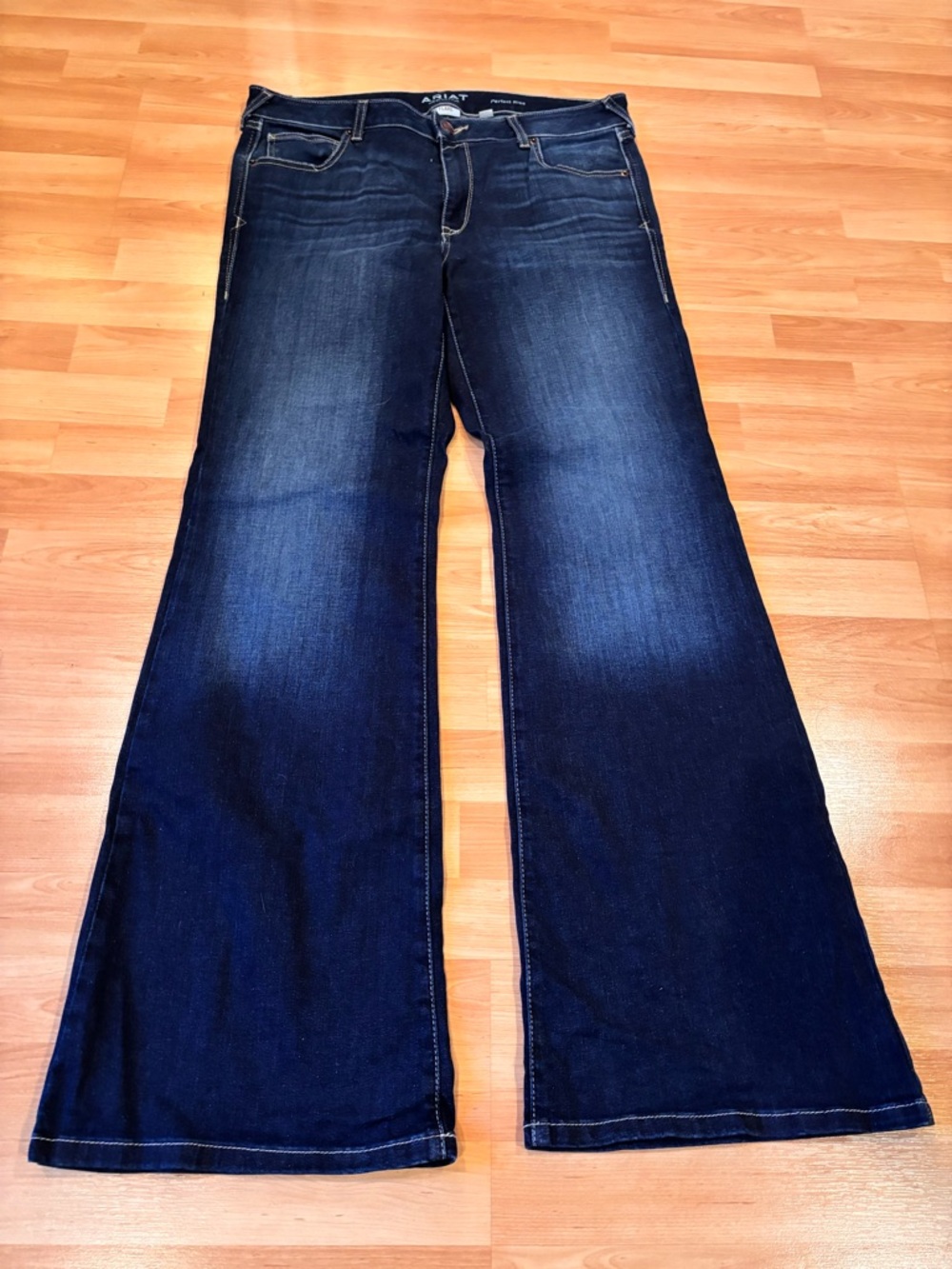 Ariat Dark Blue Perfect Rise Flare Jeans